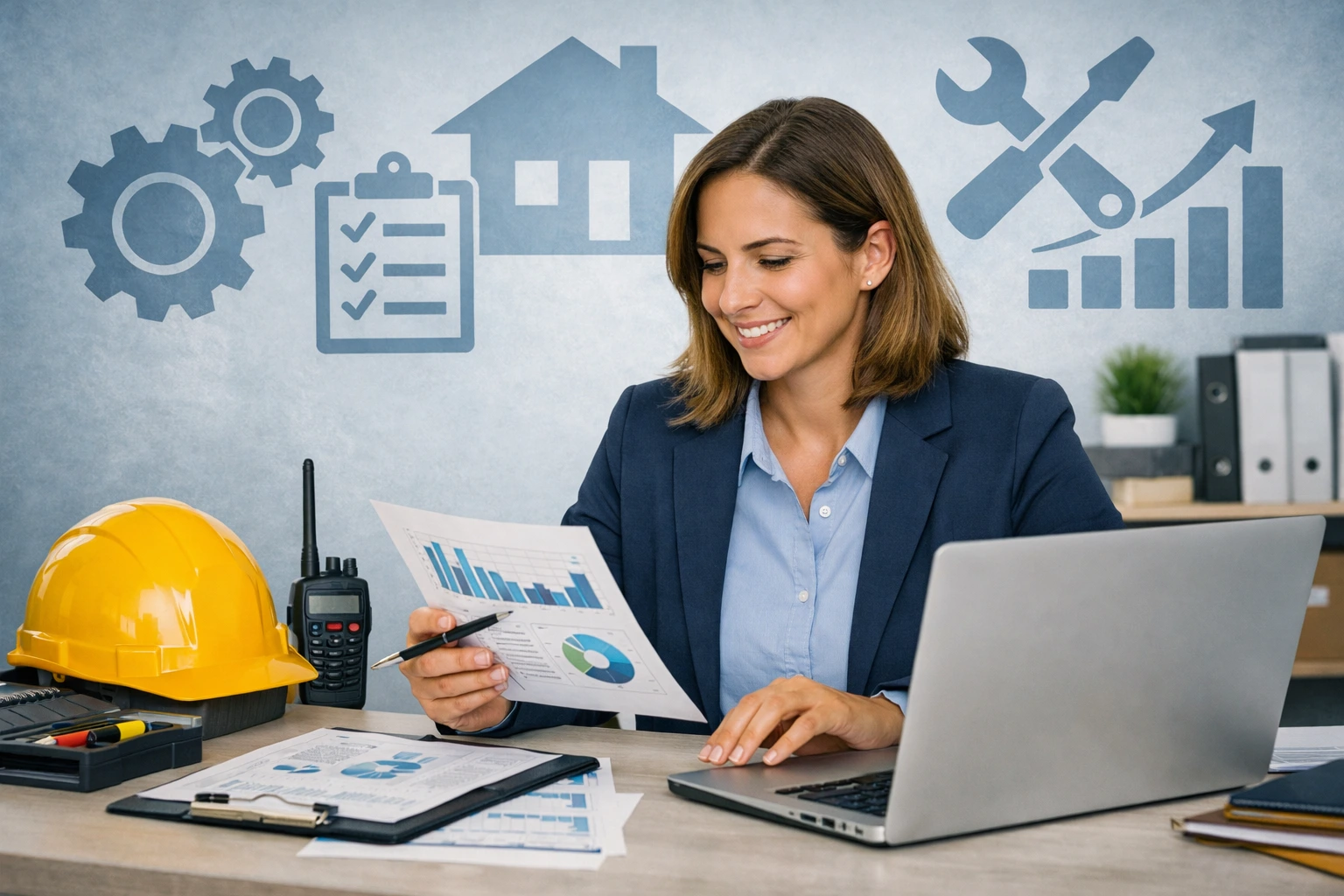 Equipe realizando manutenção preventiva